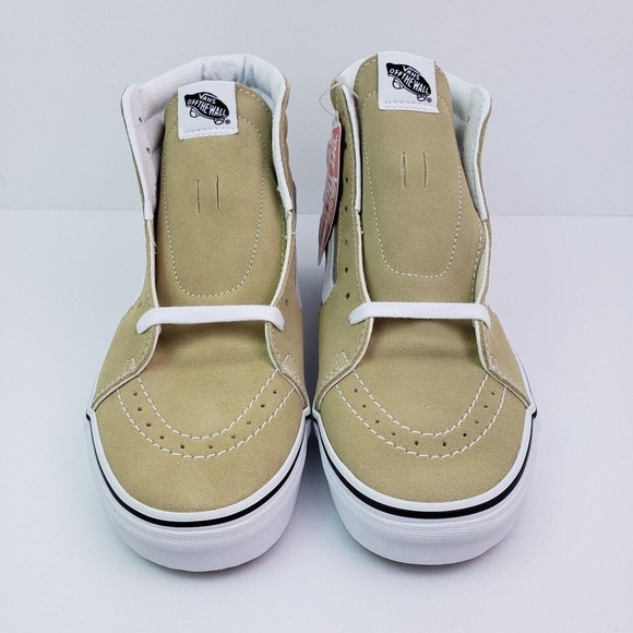 Vans Sk8 Hi Mens Sz 9 Womens Sz 10.5 Taos Taupe Canvas Suede Skate Sneaker Shoes - Picture 5 of 13